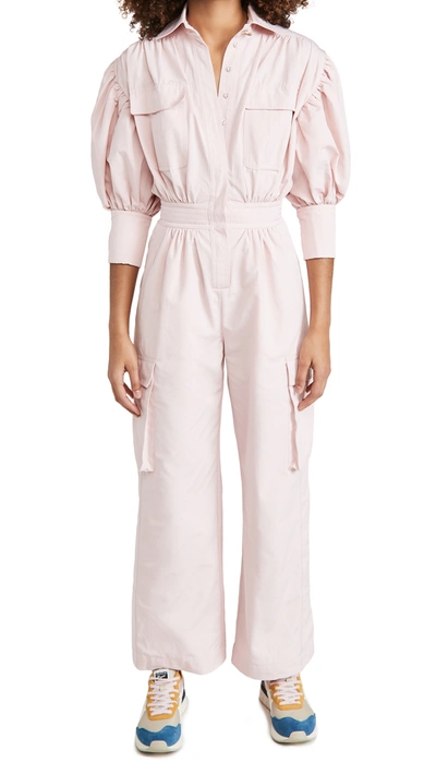 Shop Aje Oneness Jumpsuit In Pink