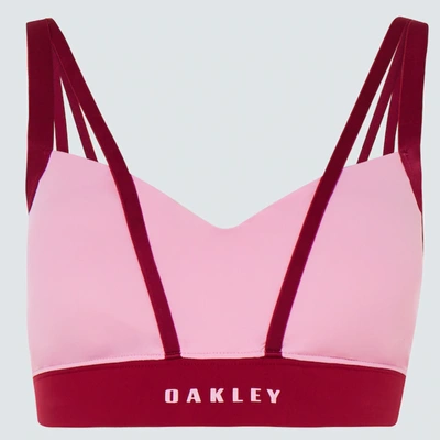 Shop Oakley Criss Cross Sports Bra In Begonia