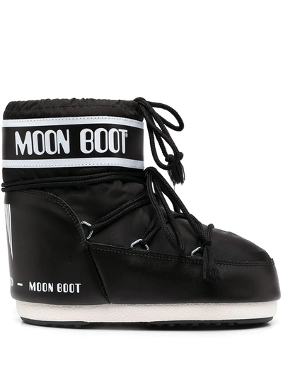 Shop Moon Boot Icon Short Snow Boots In Black