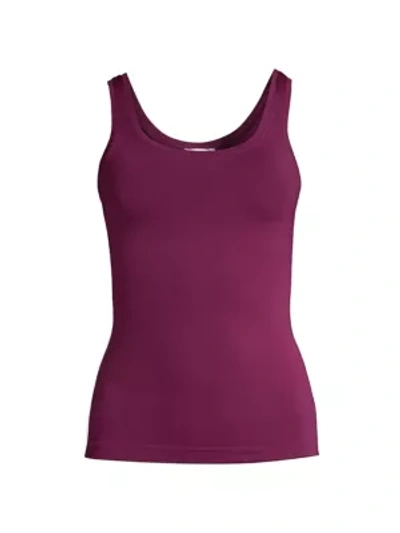 Shop Hanro Touch Feeling Tank Top In Amaranth