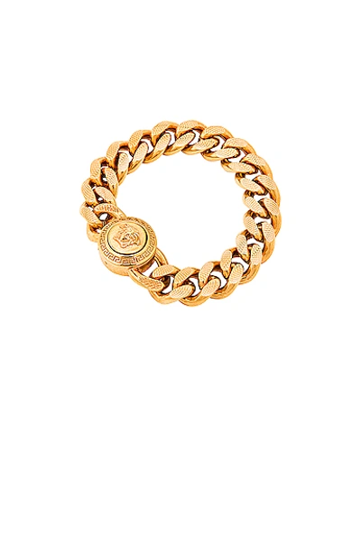 Shop Versace Chain Bracelet In Gold