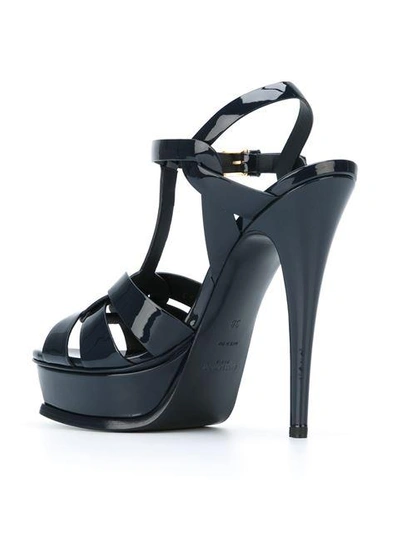 Shop Saint Laurent 'tribute' Sandalen In Blue