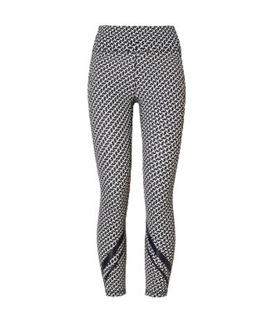 Tory Sport Tory Burch Weightless Printed Chevron 7/8 Legging In