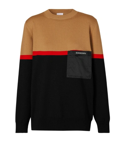 Shop Burberry Colour-block Sweater