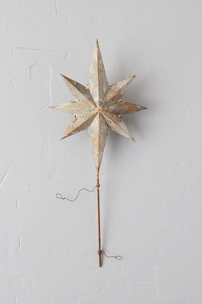 Shop Anthropologie Aged Iron Star Tree Topper By Terrain In Assorted Size S
