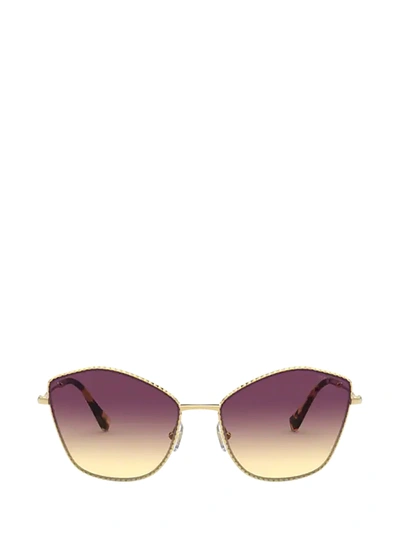 Shop Miu Miu Mu 60vs Gold Sunglasses In 5ak09b
