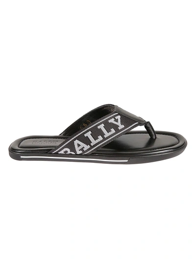 Shop Bally Border Sliders In Black/white
