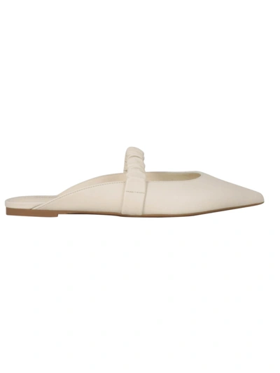 Shop Michael Kors Raleigh Flat Shoes In Cream