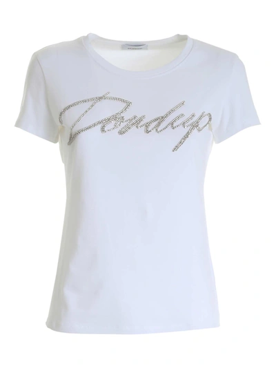 Shop Dondup Logo Patch T-shirt In White
