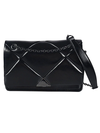 Shop Emporio Armani Crossbody Naplack Shoulder Bag In Black