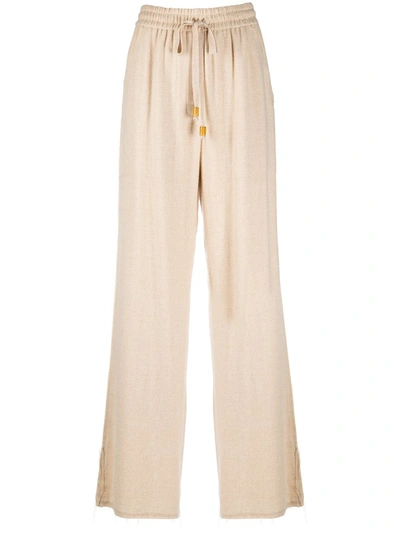 Shop Nanushka Kaissan Track Trousers In Neutrals