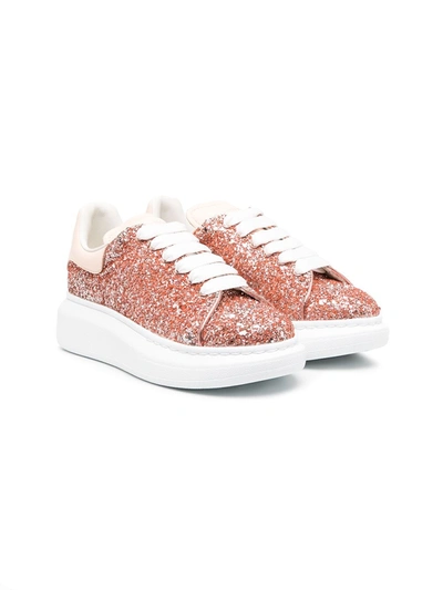 GLITTER LACE-UP SNEAKERS