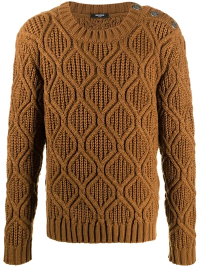 CABLE-KNIT JUMPER