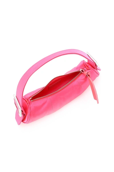 Shop By Far Kubi Satin Mini Bag In Fuchsia