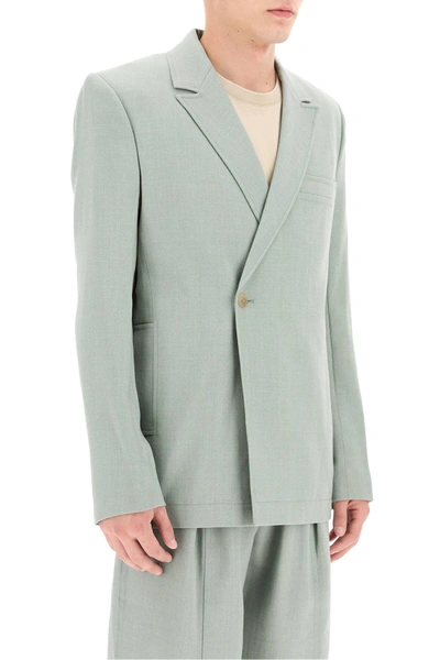 Shop Jacquemus Moulin Blazer In Green