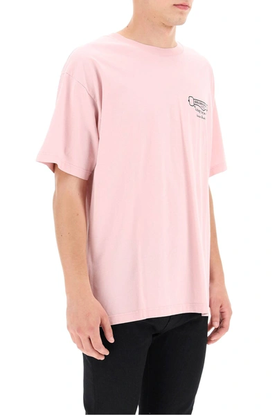 Shop Golden Goose Artu Skate Print T-shirt In Pink,black