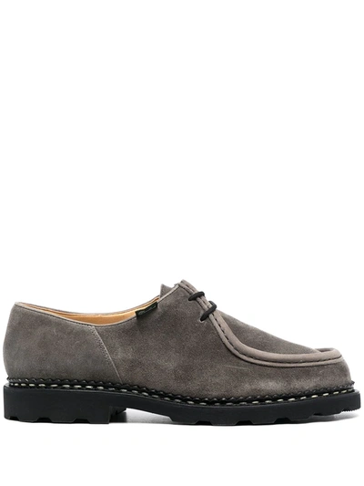 Shop Paraboot Michael Leather Shoes In Grey