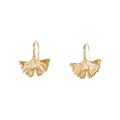 Shop Aurelie Bidermann Tangerine Earrings In Yellow Gold
