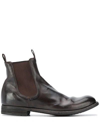 Shop Officine Creative Journal Pull-on Ankle Boots In Brown
