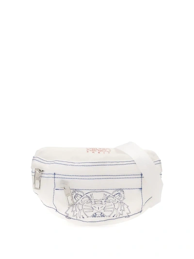 Shop Kenzo Tiger Belt Bag In White