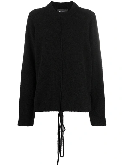 Shop Andrea Ya'aqov Round Neck Cashmere-blend Jumper In Black
