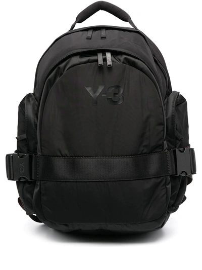 Shop Y-3 Multi-pocket Backpack In Black