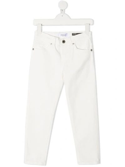 Shop Dondup George Slim-fit Jeans In White