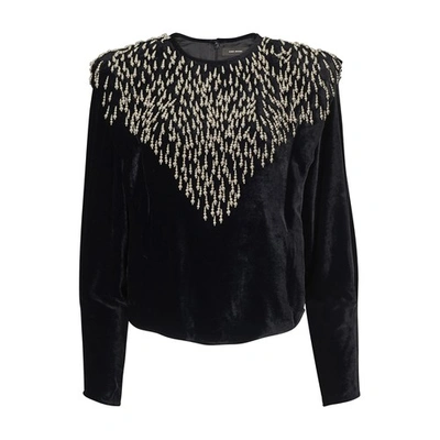 Shop Isabel Marant Gabanoe Top In Black