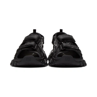 Shop Balenciaga Black Track Sandals In 1000 Black