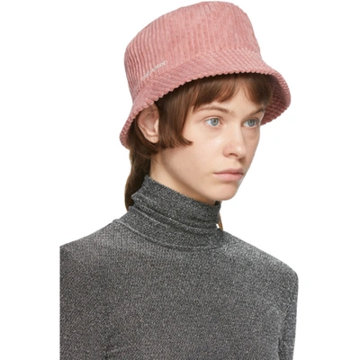 Shop Isabel Marant Pink Haley Bucket Hat In 40rw Rosewo