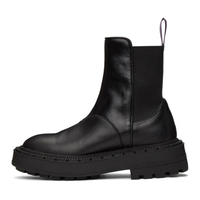 Eytys Rocco Elasticated Leather Ankle Boots In Black | ModeSens