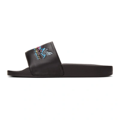 Shop Gucci Black ' Hawaii' Pool Slides