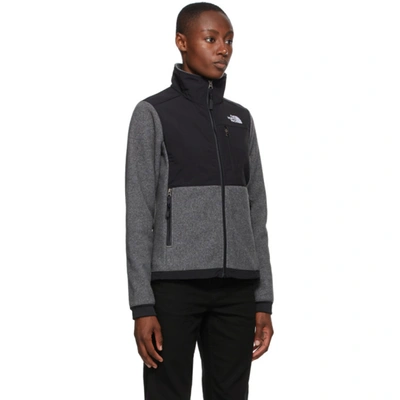 Shop The North Face Black & Grey Denali 2 Sweater In Charcoal Grey