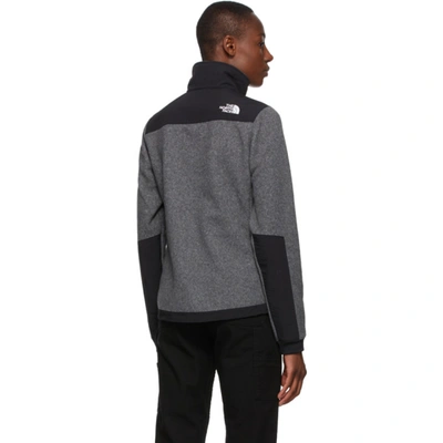 Shop The North Face Black & Grey Denali 2 Sweater In Charcoal Grey