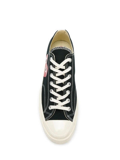 Shop Comme Des Garçons Play Chuck Taylor Sneakers In Black