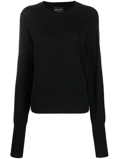 Shop Andrea Ya'aqov Slouchy Cashmere-blend Knitted Jumper In Black