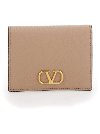 Shop Valentino Wallet In Rose Cannelle
