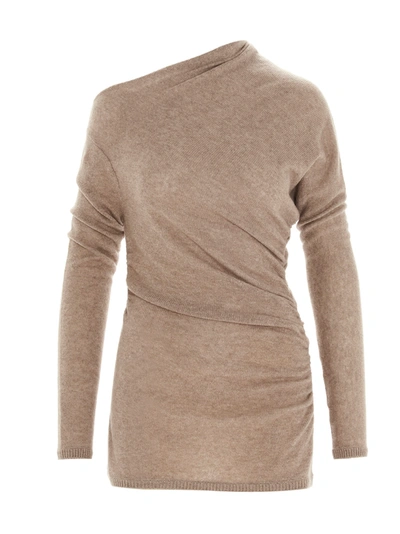 Shop Agnona Sweater In Beige