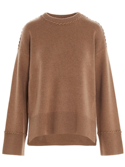 Shop Theory Karenia Sweater In Beige