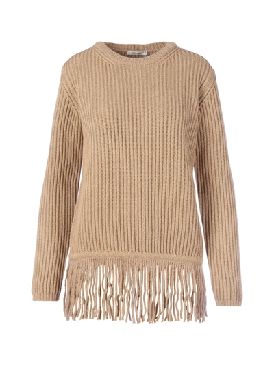 Shop Max Mara Fringes Anagni In Gold