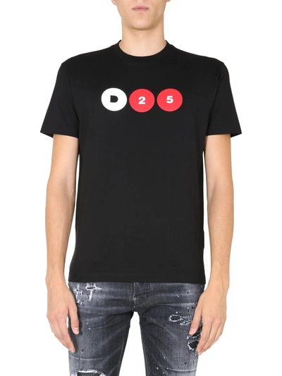 Shop Dsquared2 Crew Neck T-shirt In Nero