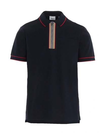 Shop Burberry Waltham Polo In Blue