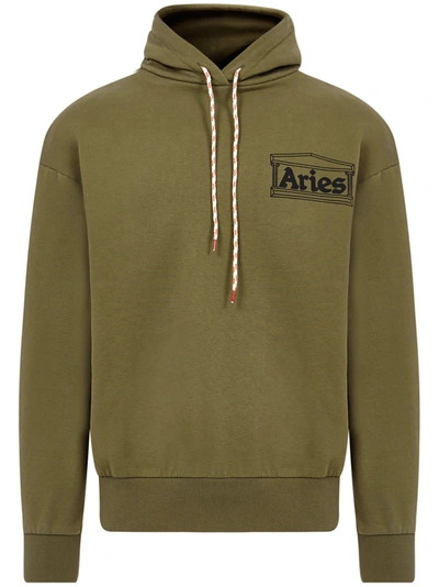 Shop Aries Sweatshirt In Oliva