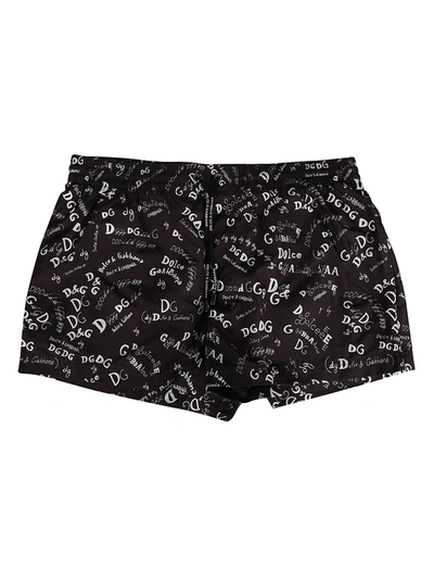 Shop Dolce & Gabbana Black Swimming Trunks