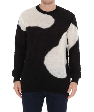 Shop Ann Demeulemeester Knitted Sweater In Black