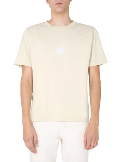 Shop Nigel Cabourn Crew Neck T-shirt In Bianco
