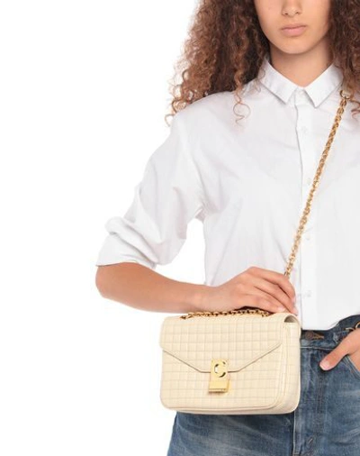 Shop Celine Woman Cross-body Bag Ivory Size - Calfskin