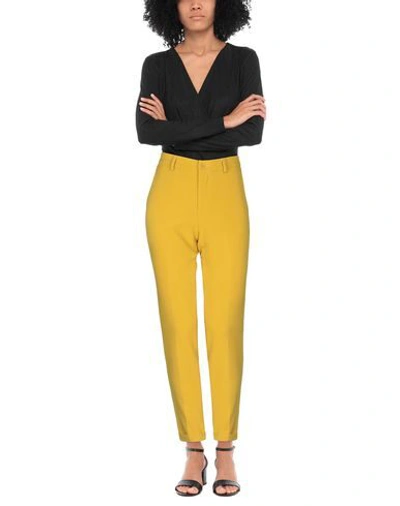 Shop Liu •jo Woman Pants Yellow Size 6 Polyester, Elastane