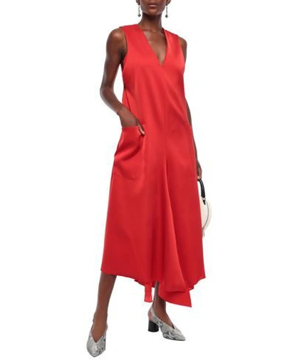 Shop Tibi Midi Dresses In Red