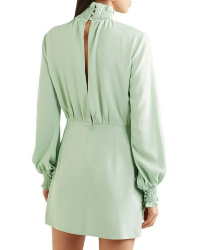 Shop Les Héroïnes By Vanessa Cocchiaro Woman Mini Dress Light Green Size 12 Acetate, Viscose